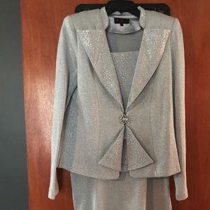 *NEW* Silver Shimmer Knit Suit